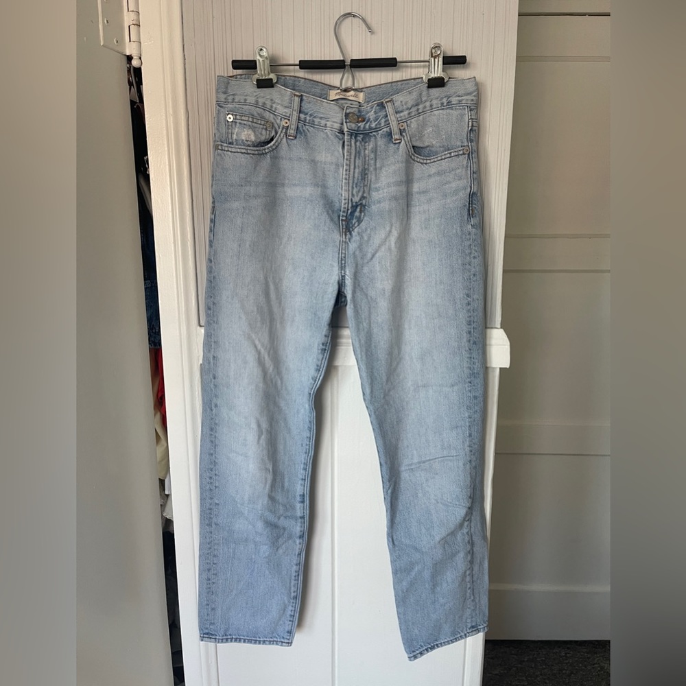 Madewell Light Wash Women’s Straight Leg Jeans | Size 28